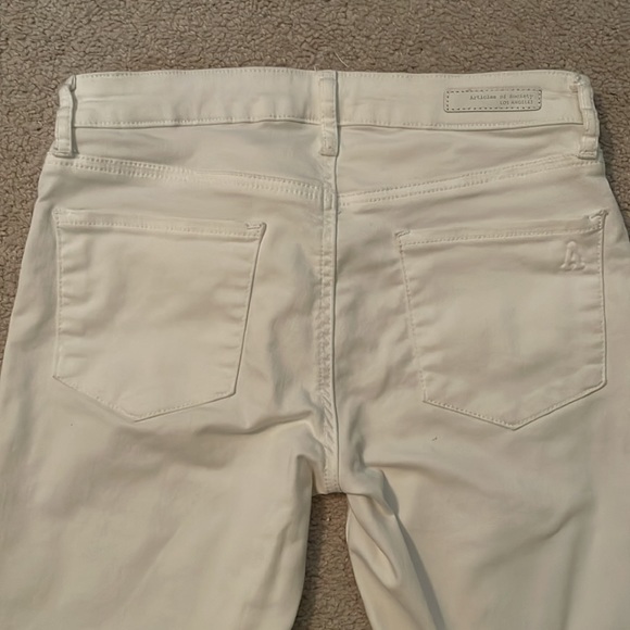 Articles of Society Denim - Low Rise White Skinny Jeans 25 - Picture 4 of 6